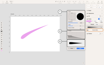 Customize brush tool