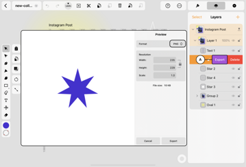 export a single layer option 1