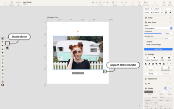resizing the object