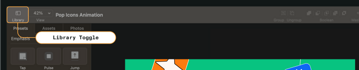 Library toggle