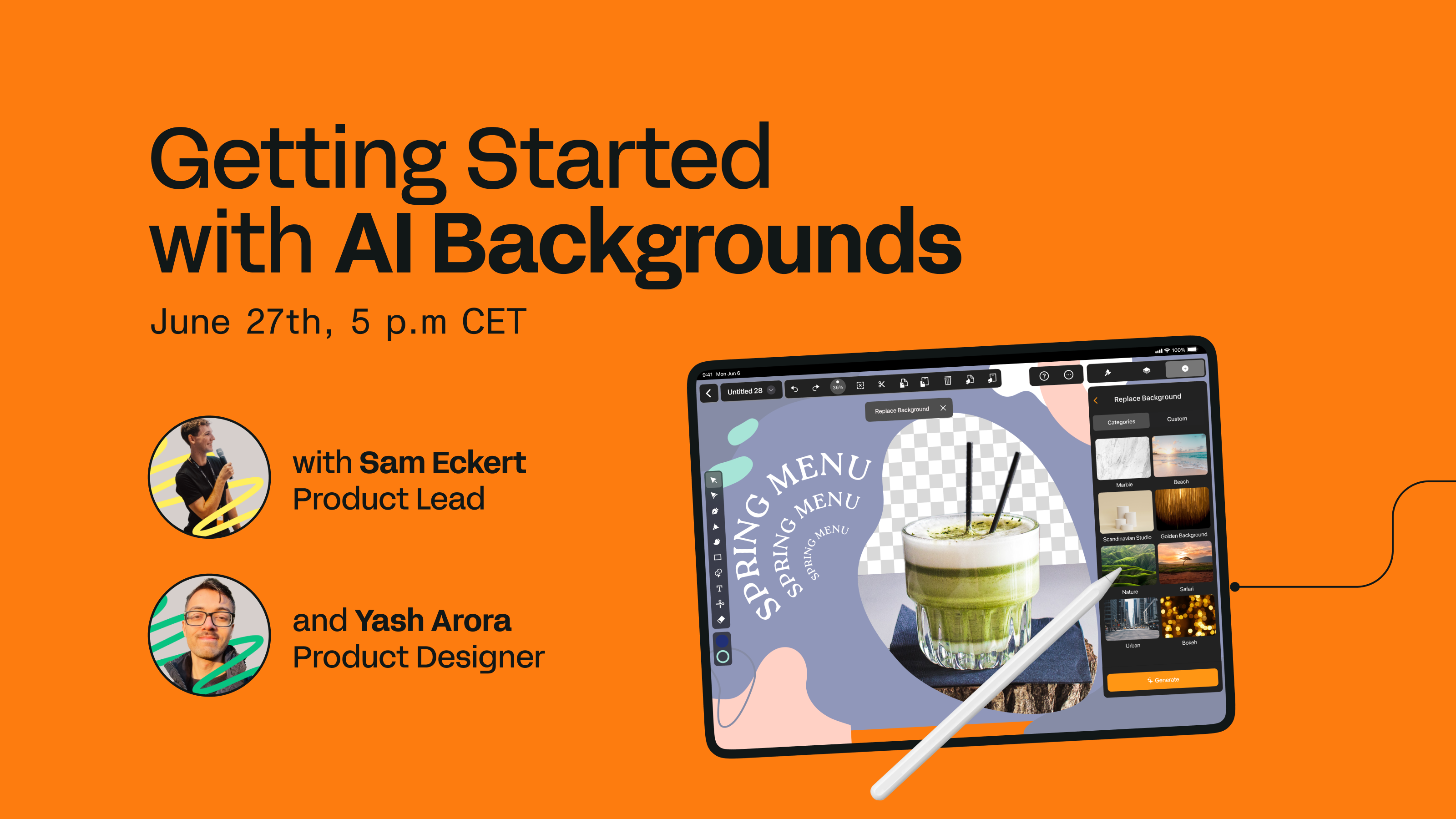 Event getting started with ai backgrounds