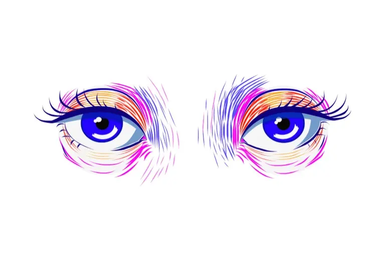 How to draw eyes in Vectornator