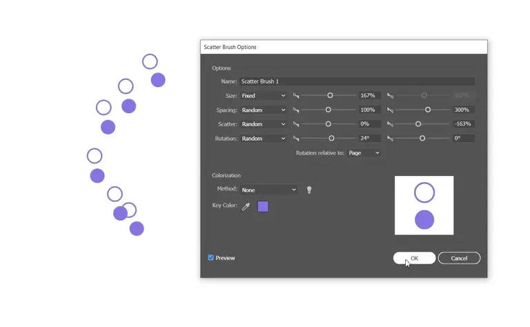 Graphic design UI