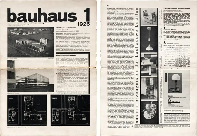 Bauhaus magazine layout.
