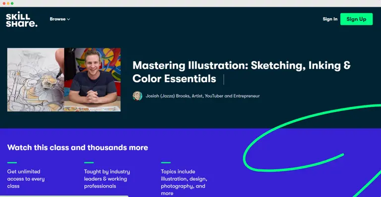 Skillshare Mastering illustration online course